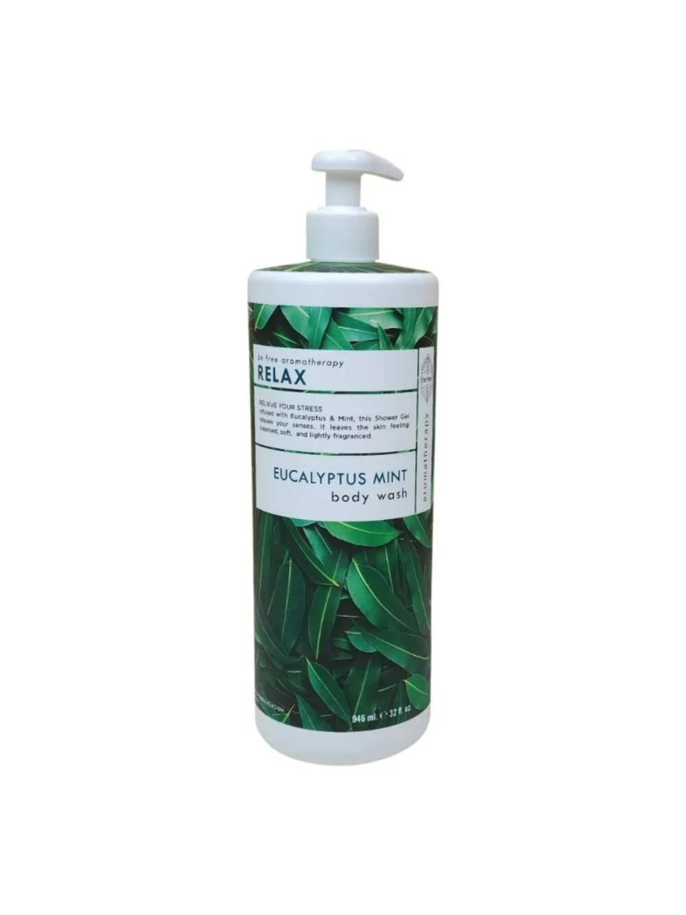 Be Free Aromatherapy Relax Eucalyptus Mint Body Wash 946 ml / 32 oz Jumbo